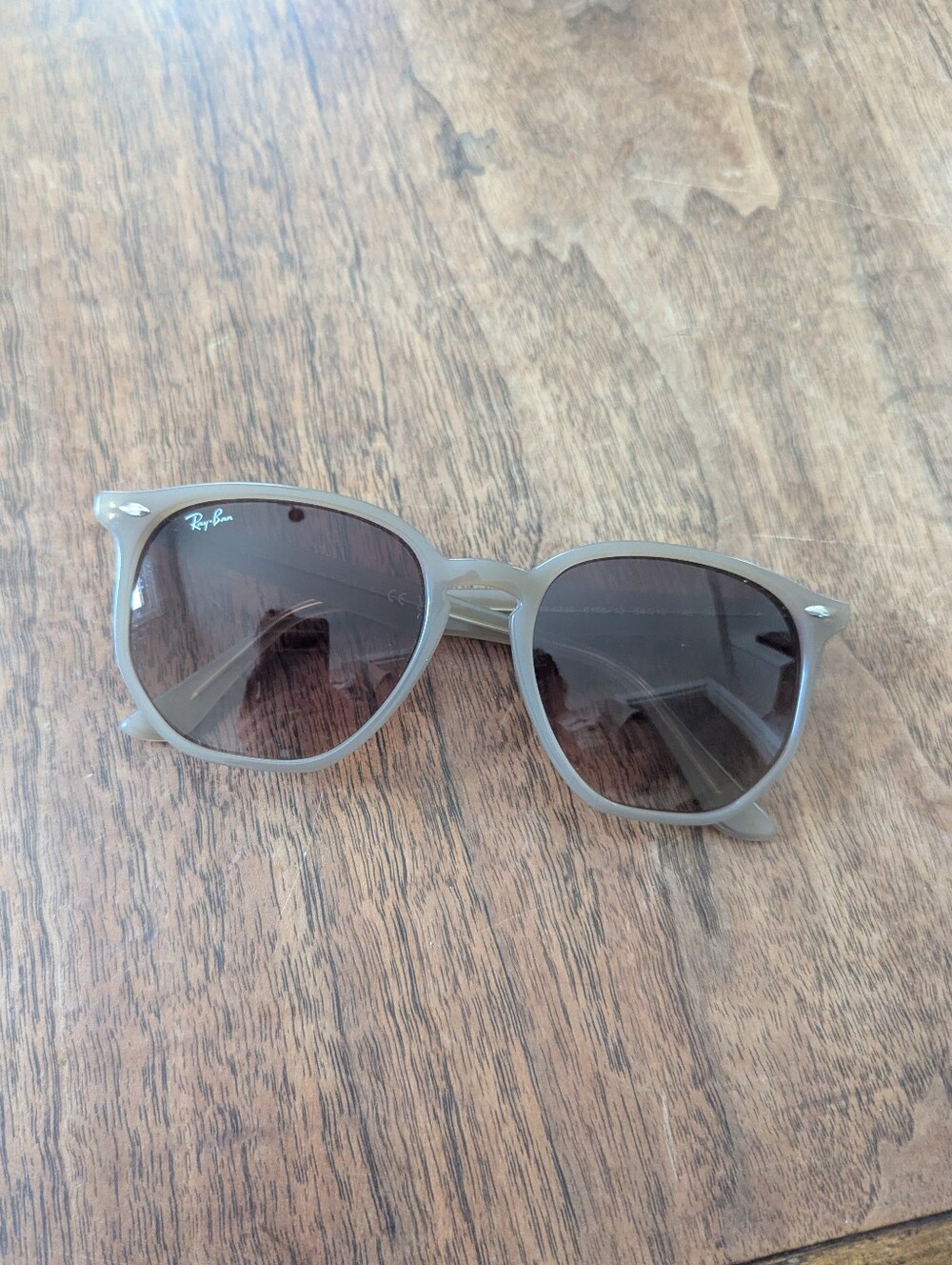Ray-Ban Hexagonal Sunglasses Beige Frame - Picture 2 of 6
